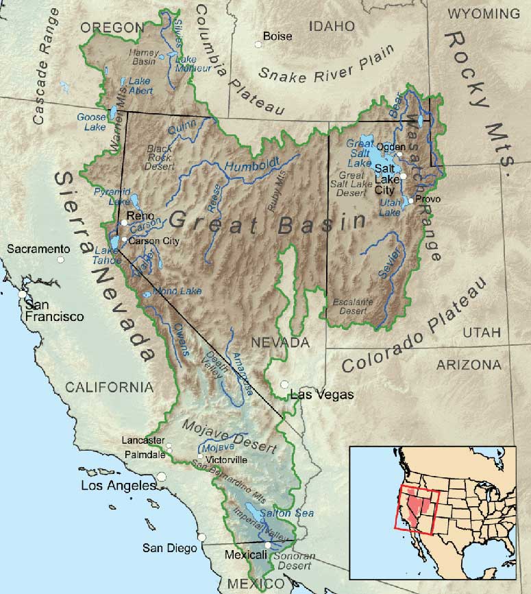 Great Basin Map