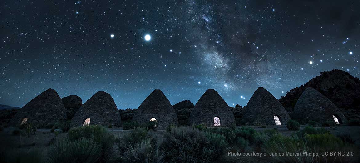Ward Charcoal Ovens at night
