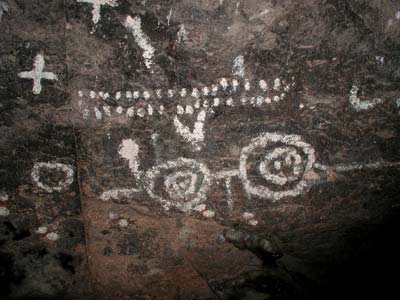 Toquima Cave pictographs